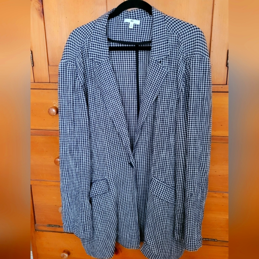 Gingham Boyfriend Blazer from Nordstrom